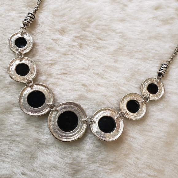 Bohemian Cowgirl Lucky 7 Concho Necklace Southwest Boho Style - Picture 5 of 7